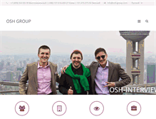 Tablet Screenshot of osh-group.com